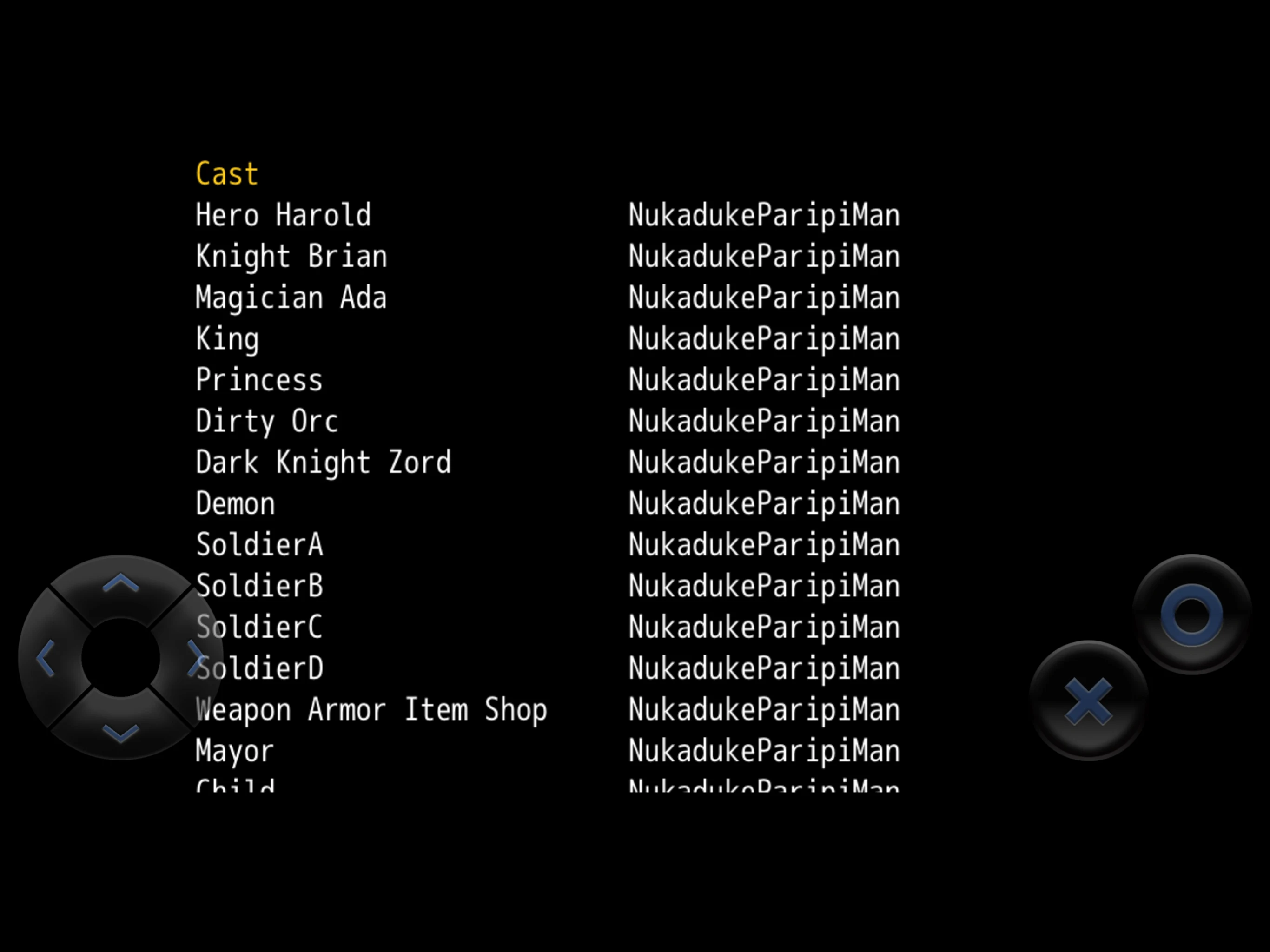 Fully Voiced Crap RPG Series screenshot